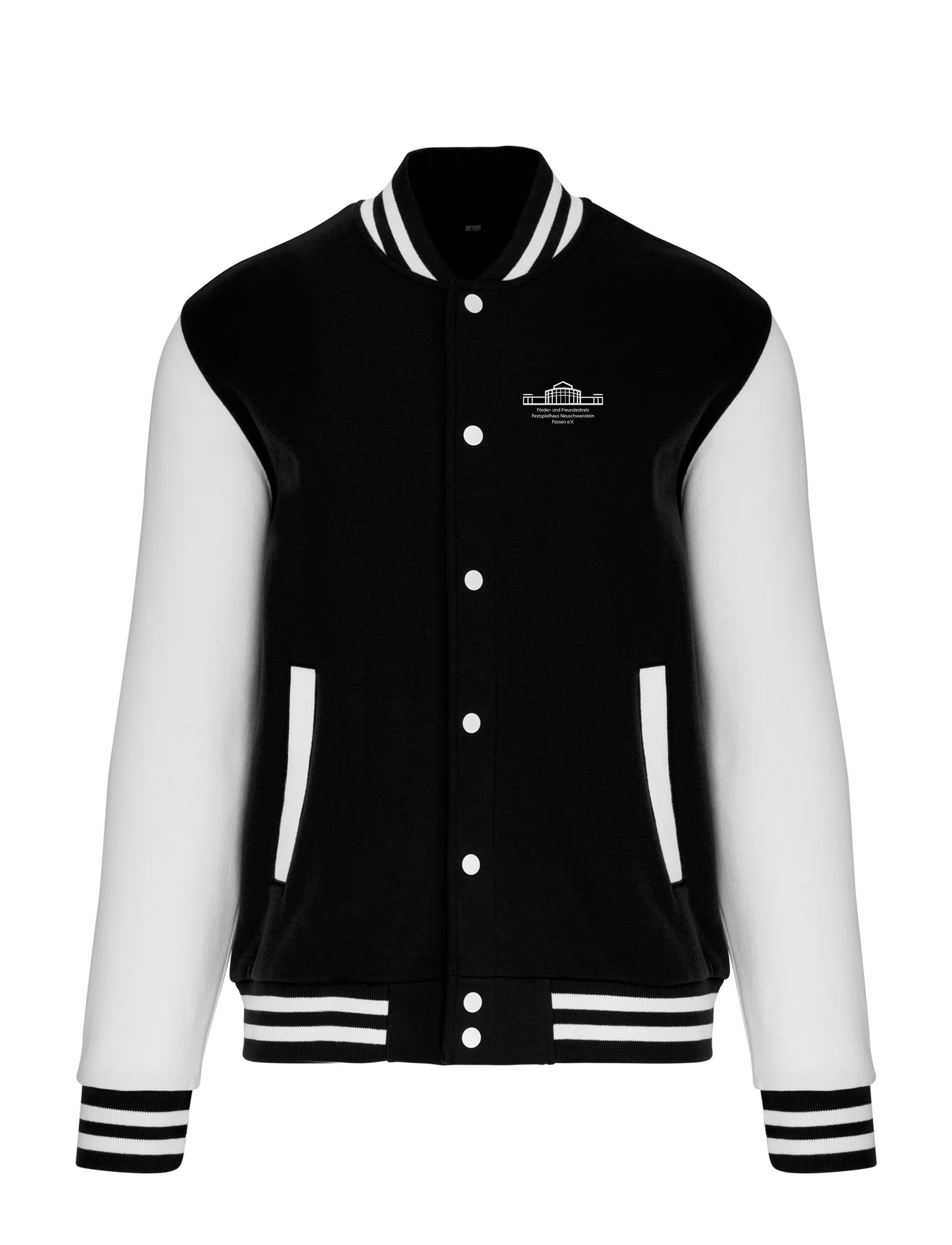 Druck: Weiß | College Jacke Unisex | in verschiedene Farben