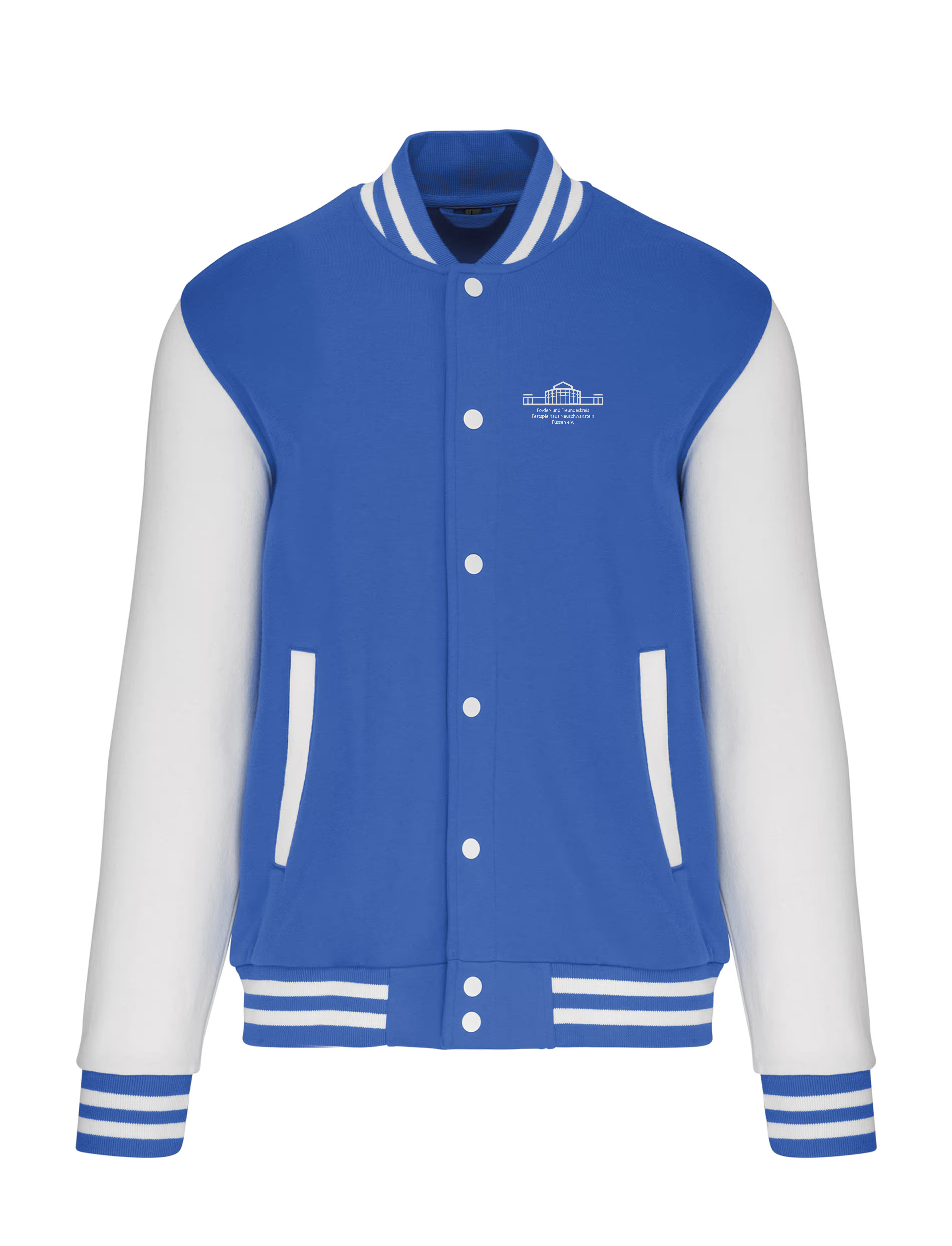 Druck: Weiß | College Jacke Unisex | in verschiedene Farben