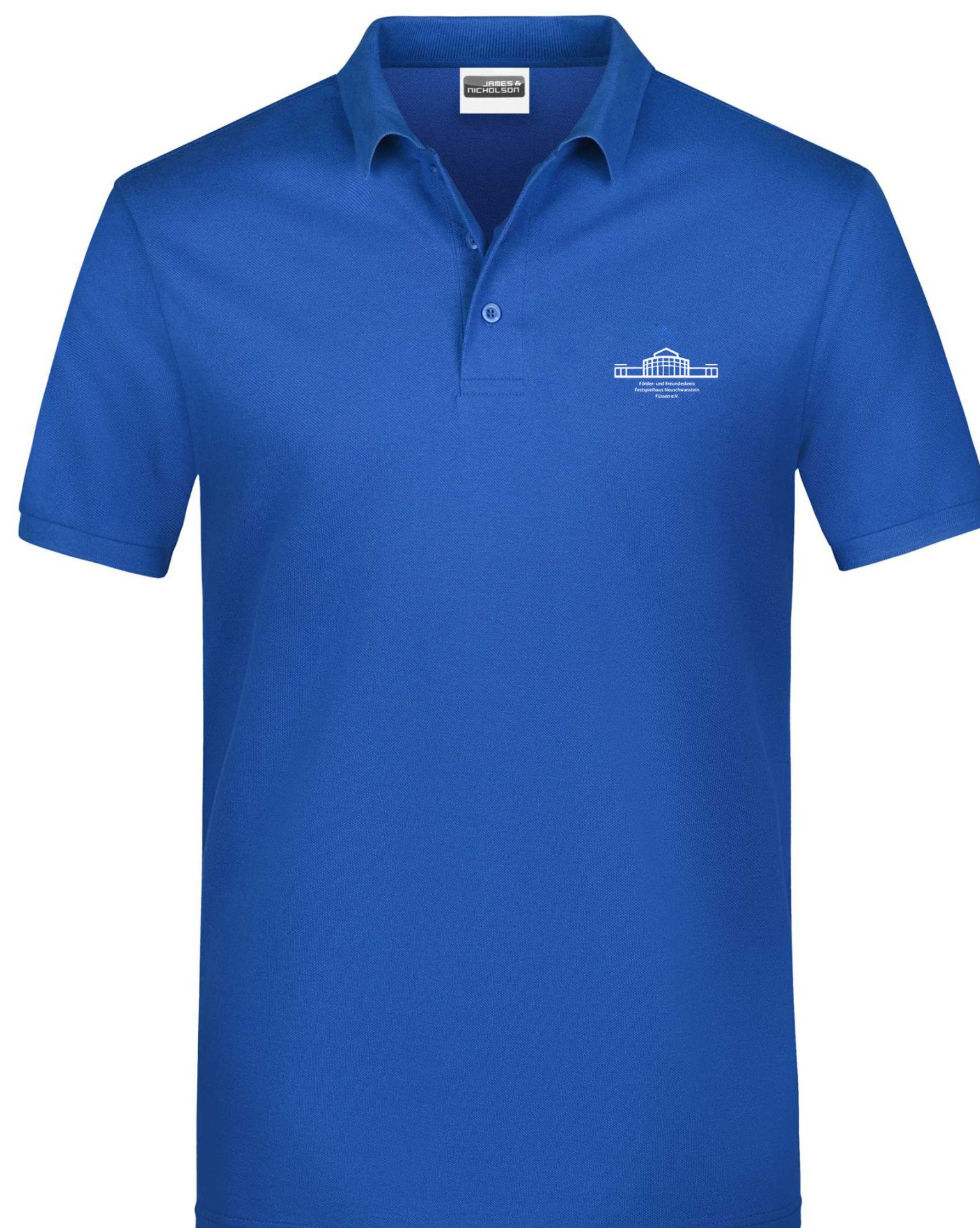 Druck: Weiß | Poloshirt für Herren | in verschiedene Farben