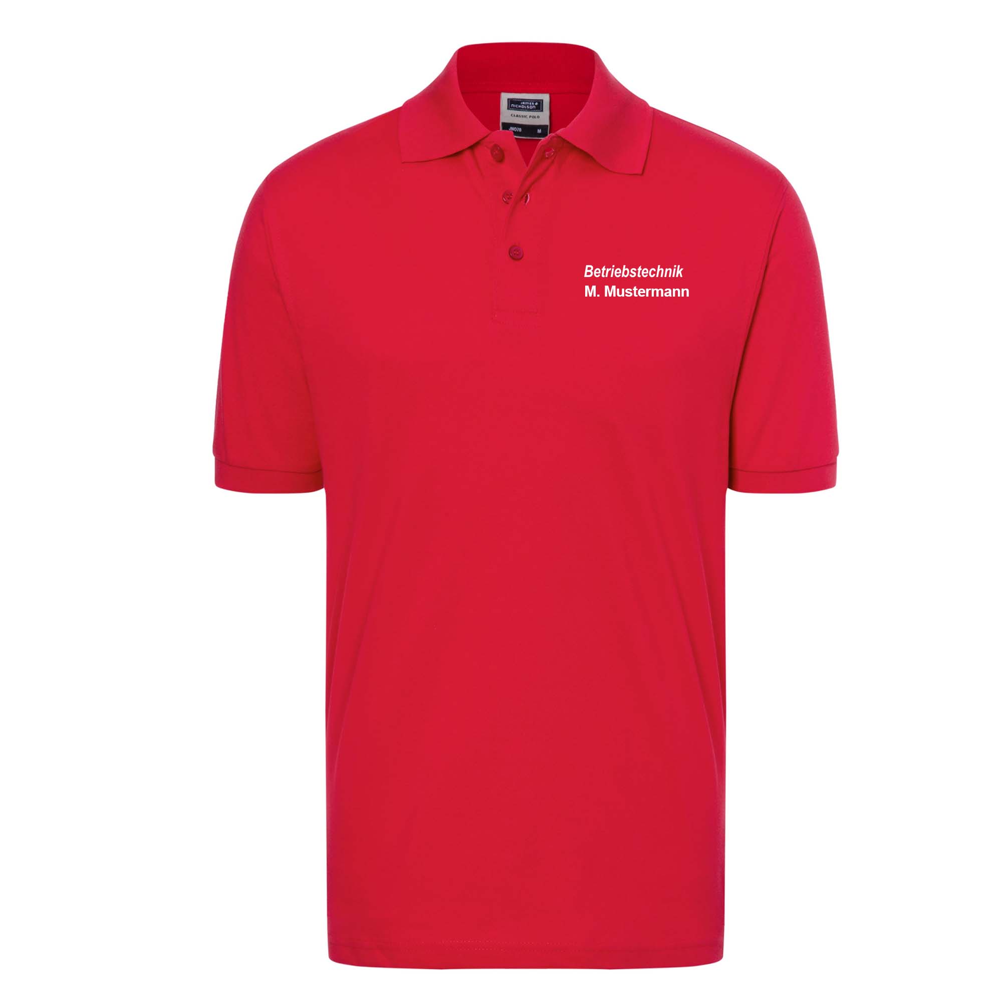 Poloshirt | Betriebstechniker | rot