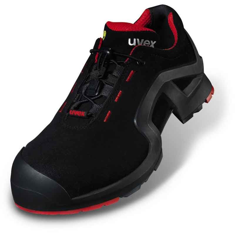 Uvex Sicherheitsschuh S3, ESD, schwarz/rot